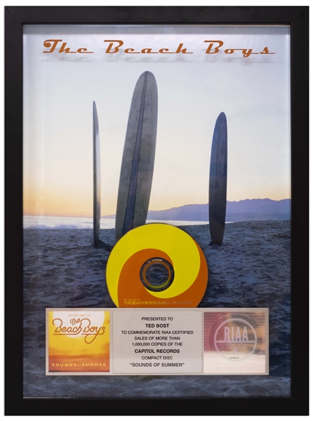 The Beach Boys ''Sounds of Summer'' RIAA Award